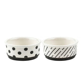 Zoofari Cat Bowl Ceramic x2pcs